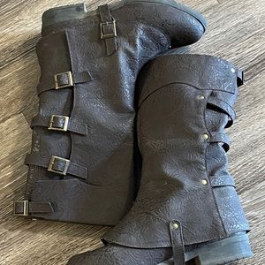 Brown Jedi Pirate Gotham Engineer Costume Boots - Size 8-9 men